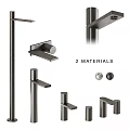 Modern Faucet Collection Showcasing Two Materials and Sleek Design Elements