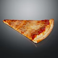 Delicious Cheesy Pizza Slice With Fresh Tomato Sauce And Golden Crust