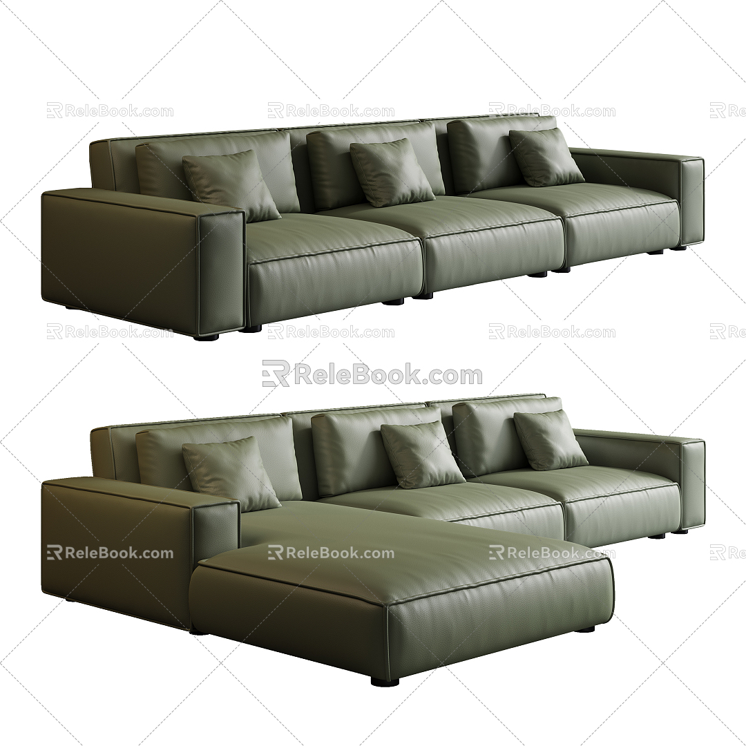 Modern Living Divani Multiplayer Sofa 3d model