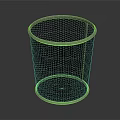 Stainless Steel Mesh Trash Can With Circular Design For Home Bathroom Office