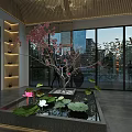 Modern Elegant Boutique Store Interior With Display Shelves Lighting And Decorative Elements