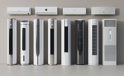 Modern air conditioner vertical air conditioner hang-up 3d model