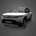 White Suzuki Brezza Compact SUV With Modern Exterior Design And Front View
