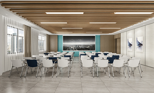 Modern Training Room 3d model