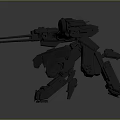 Mechanical Robot Character With Intricate Mechanical Arms Legs And 3D Model Design