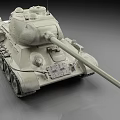 Classic Military Tank Featuring Turret Gun Barrel Tracked Wheels And Armor