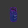 Blue CALOR GAS Steel Cylinder With Secure Valve And Portable Design