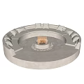 Modern Circular Outdoor Sofa With Fire Pit And Comfortable Cushions In Outdoor Setting