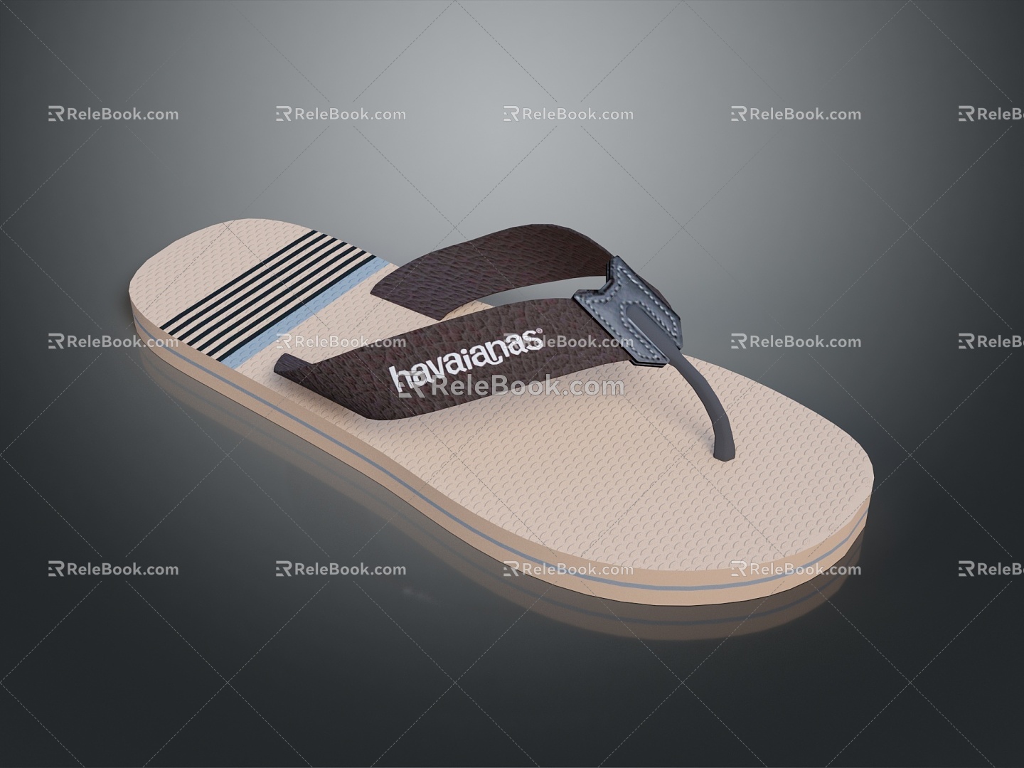 Plastic Slippers Flat Floor Slippers Leather Slippers Casual Slippers Slippers Sandals Beach Shoes Bubble Shoes 3d model