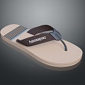 Plastic Slippers Flat Floor Slippers Leather Slippers Casual Slippers Slippers Sandals Beach Shoes Bubble Shoes 3d model