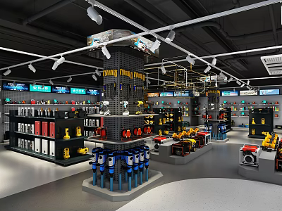 Shopping Mall Lego Toy Store With Colorful Building Blocks Model Displays And Shelves 3d model