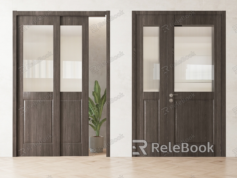 Nordic vintage sliding door combination model