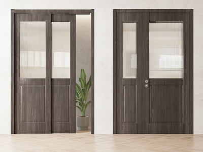 Nordic vintage sliding door combination model