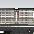 New Chinese-style Residential Building Multi-storey Residence 3d model