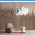 Sofa Single Sofa Model Lamp Coffee Table 3d model
