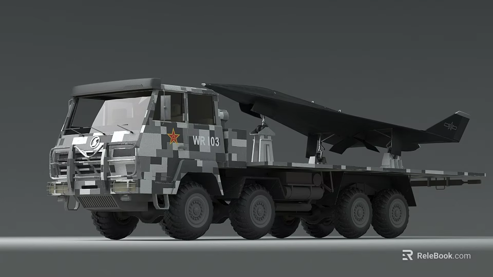 Advanced Military Battle Tank With Camouflage Pattern Heavy Armor And Main Cannon 3d model 