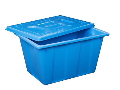 Plastic Water Tank Storage Box Blue Plastic Box model