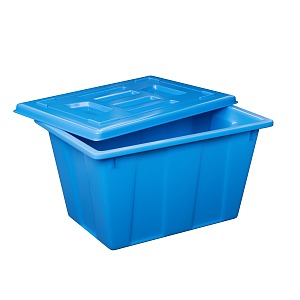 Plastic Water Tank Storage Box Blue Plastic Box 3d model