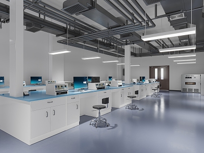 Modern Laboratory 3d model