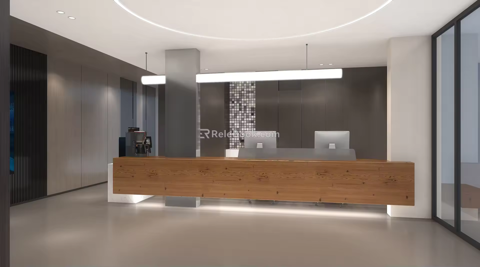 Modern Front Desk Lobby Front Desk 3d model