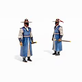Virtual Character Ancient Swordsman 3d model