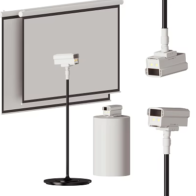 Projection Monitoring Cameras with Modern Design and Easy Installation Features 3d model