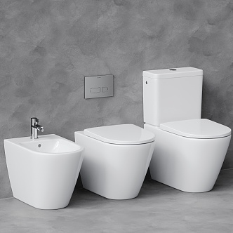 Modern toilet 3d model