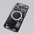 Smartphone Internal Structure Design With Triple Camera Module Ring And Circuit Board Elements 3d model