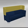 Modern Minimalist Sofa and Coffee Table Set with Black Finish and Clean Lines Design