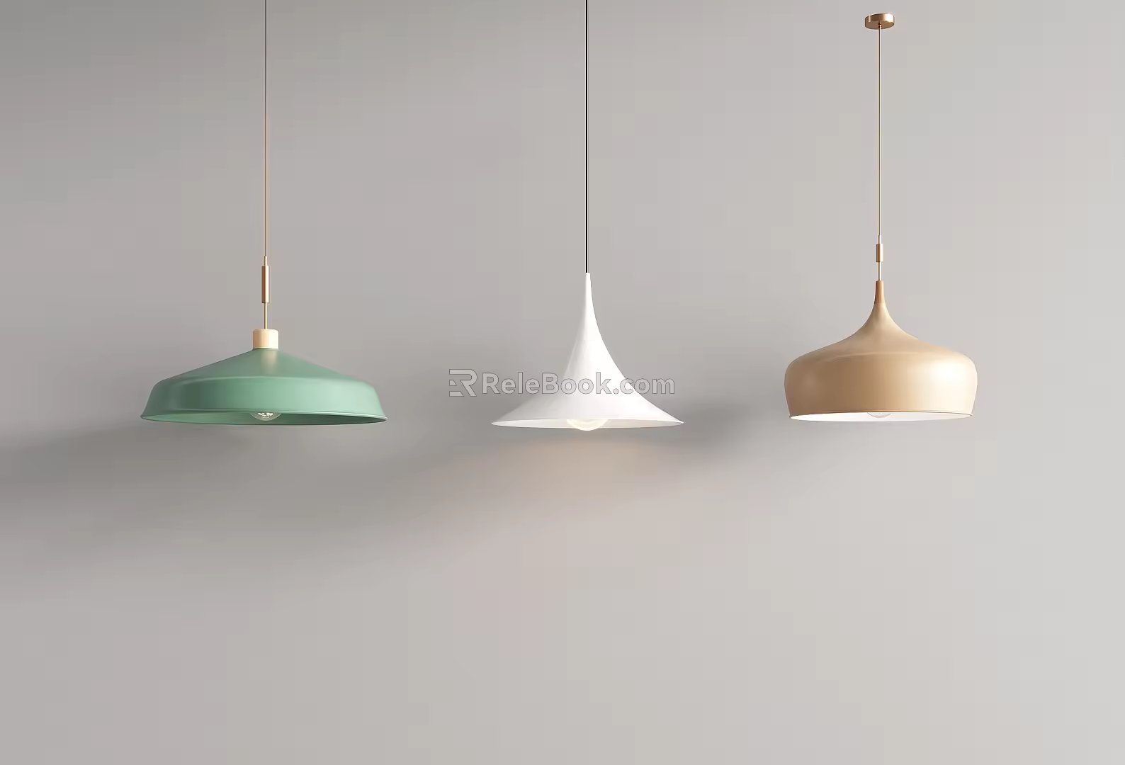 Modern Cream Style Restaurant Chandelier Combination 3d model