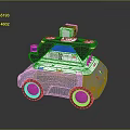 Modern U2 Robot Vehicle Featuring Metallic Body Four Wheels And Camera On Top