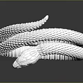 Silver Snake Shaped Bracelet With Scaly Texture And Metallic Design For Fashion