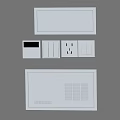 Socket switch and switch 3d model