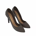 Chanel Brown Leather High Heels With Pointed Toe And Stiletto Heel