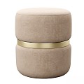 Vintage sofa stool footstool pouf Yamma velvet 3d model