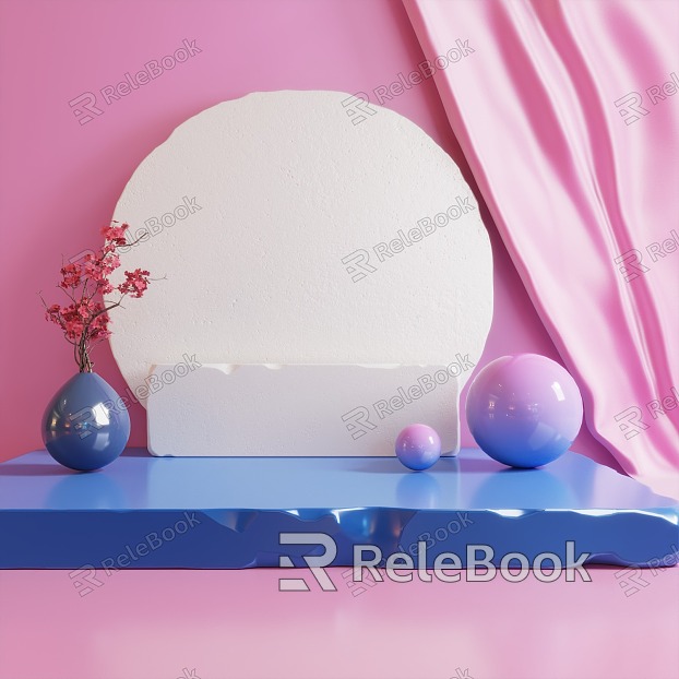 E-commerce product scene still life display table e-commerce beauty Chen model