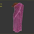 Traditional Fuchsia Sari With Decorative Pink Border And Elegant Drape