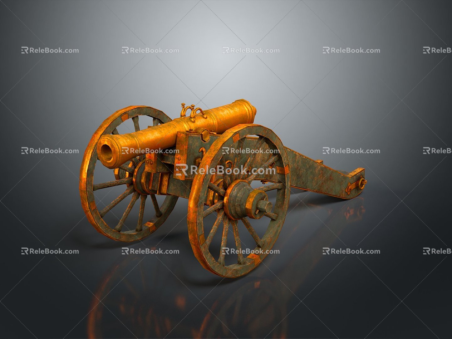 Artillery Gun Artillery Ship Gun Gun Siege Gun Cannon Anti-aircraft Breaking Heavy Gun Heavy Gun 3d model