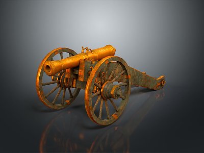 Artillery Gun Artillery Ship Gun Siege Gun Cannon Anti-aircraft Breaking Heavy Gun Heavy Gun 3d model