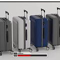 Stylish Suitcases In Multiple Colors With Telescopic Handles And Spinner Wheels