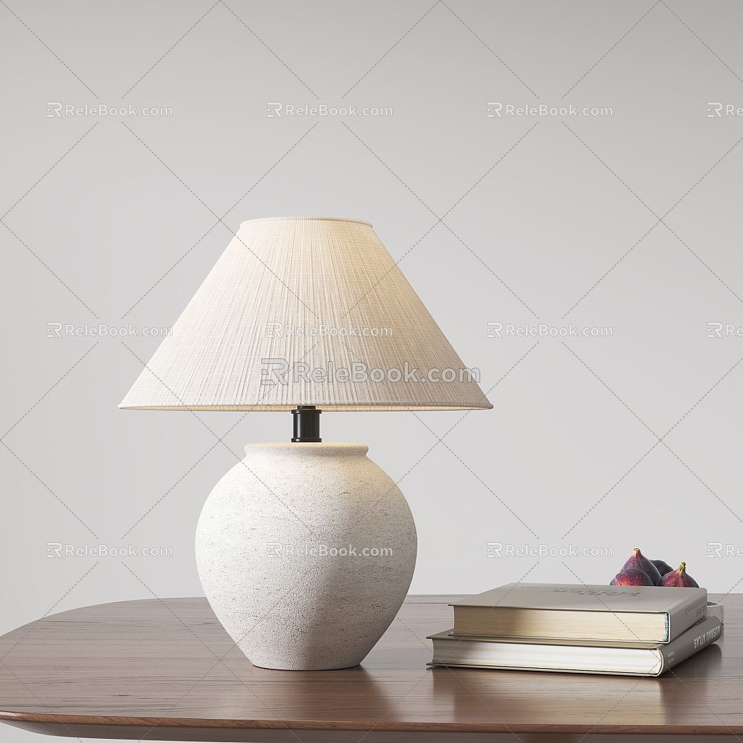 New Chinese-style Ceramic Table Lamp 3d model