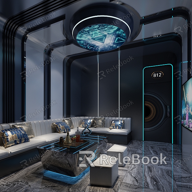 KTV Box Room Party Room Technology Future Cyberpunk model