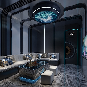 KTV Box Room Party Room Technology Future Cyberpunk 3d model