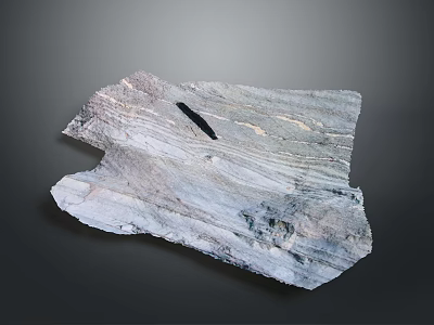 Natural Wood Stone Material With Gray Tone Textures And Irregular Natural Shape Design 3d model