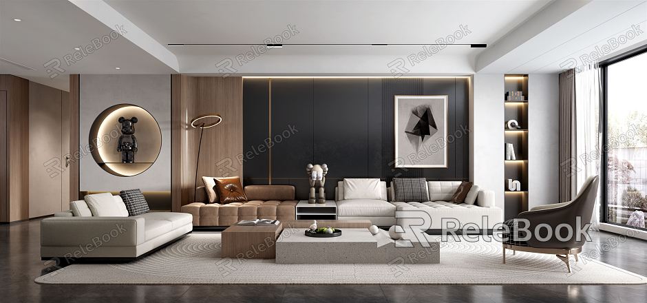 modern living room model