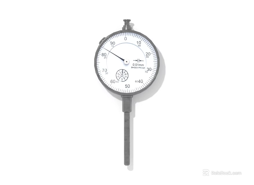Dial Indicator Precision Measurement Tool With Mechanical Design And Clear Scale 3d model