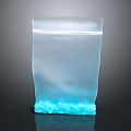 Transparent Resealable Plastic Bag With Blue Granules For Daily Household Use