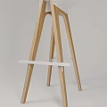 Nordic Bar Stool High Stool 3d model