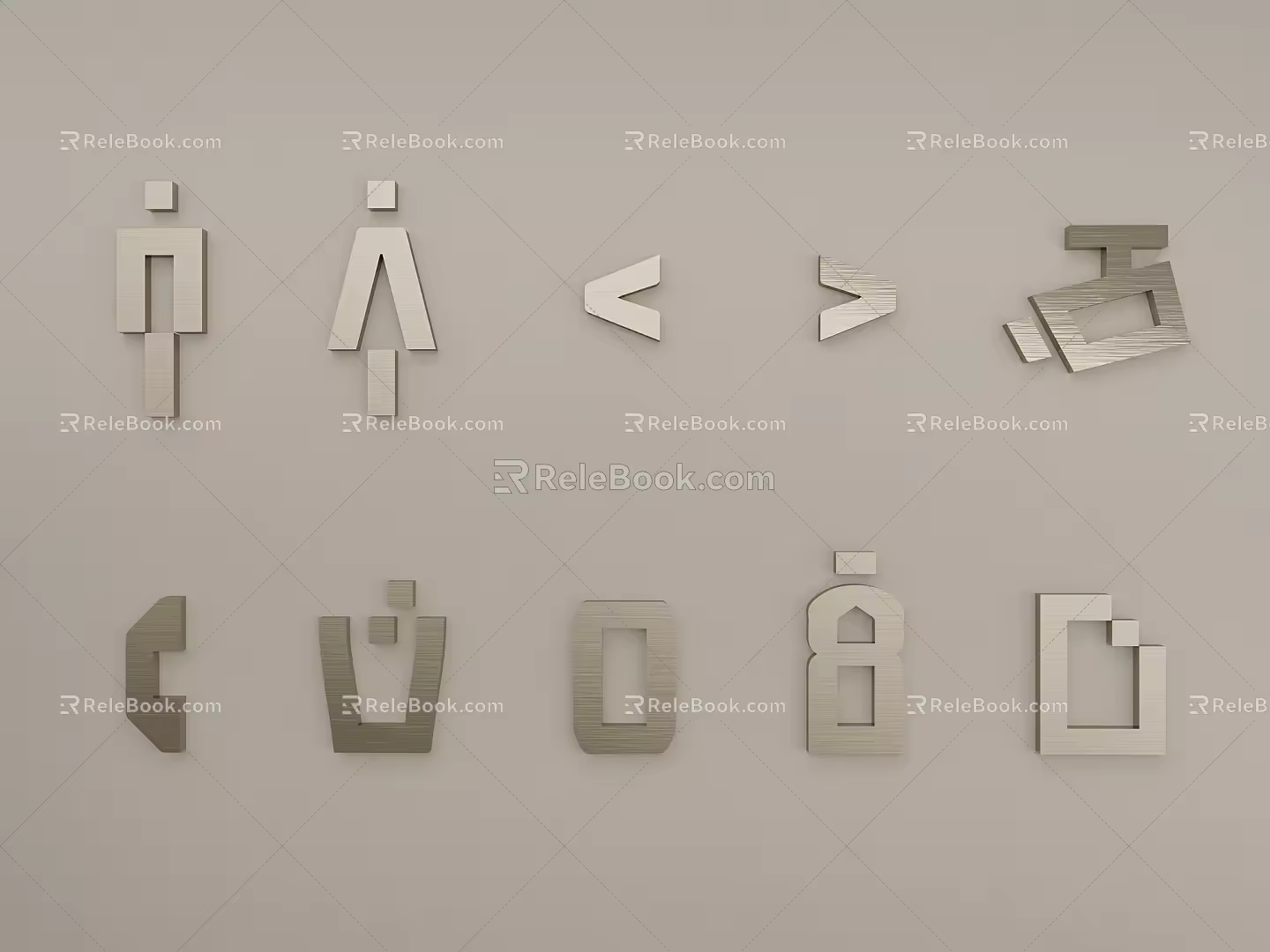 Glass Sticker Meeting Room Frosted Paper Company Culture Pattern 3d model