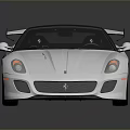 White Sports Car With Black Roof Rear Spoiler And Sleek Sporty Exterior Design